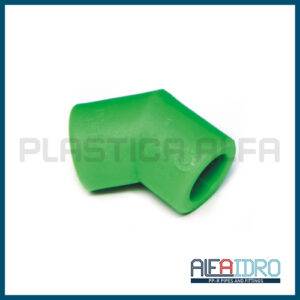 Gomito a 45° Alfaidro Plastica Alfa