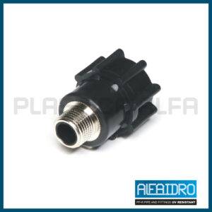 Adattatore femmina - filettato maschio Alfaidro UV Plastica Alfa