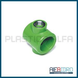 Collettore a due vie corto filettato femmina Alfaidro Plastica Alfa