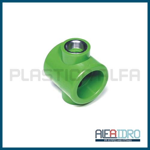 Collettore a due vie corto filettato femmina Alfaidro Plastica Alfa