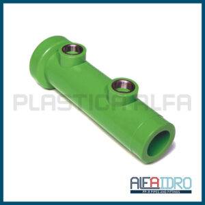 Collettore a due vie - filettate femmina Alfaidro Plastica Alfa