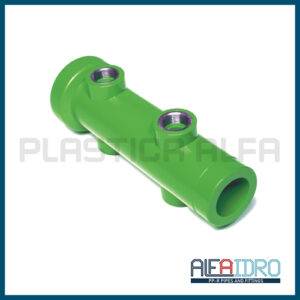 Collettore a quattro vie filettato femmina Alfaidro Plastica Alfa