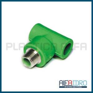 Derivazione T a 90 filettato maschio Alfaidro Plastica Alfa