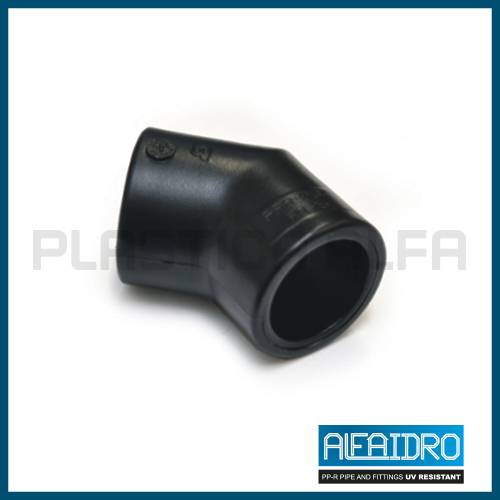 Gomito a 45 UV resistant Alfaidro Plastica Alfa