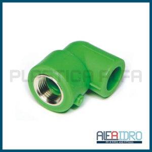 Gomito a 90 femmina filettato femmina Alfaidro Plastica Alfa