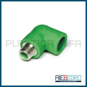 Gomito a 90 femmina filettato maschio Alfaidro Plastica Alfa
