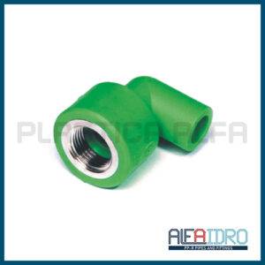 Gomito a 90 maschio filettato femmina Alfaidro Plastica Alfa