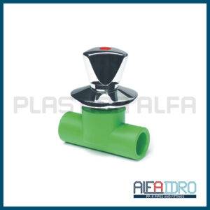 Rubinetto d'arresto prolungato con maniglia Alfaidro Plastica Alfa