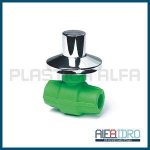 Valvola a sfera compatta con cappuccio Alfaidro Plastica Alfa