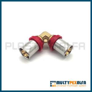 gomito a 90° a pressare multypexalfa Plastica Alfa