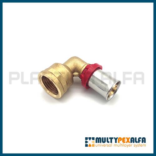 Press-fit female threaded elbow multypexalfa Plastica Alfa