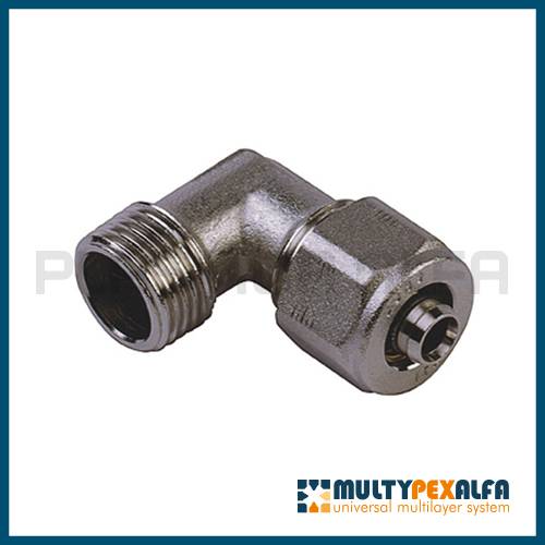 Male threaded elbow multipexalfa Plastica Alfa