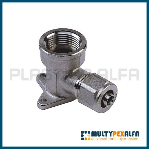 End elbow 90° screw fittings multypexalfa Plastica Alfa