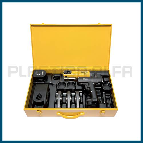 Kit pressatrice a batteria Plastica Alfa