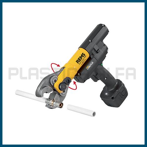 Kit pressatrice a batteria Plastica Alfa