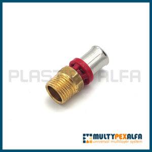 Raccordo maschio a pressare multypexalfa Plastica Alfa