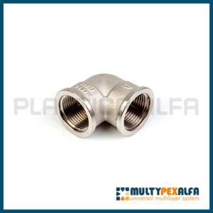 Gomito a 90 filettato femmina multypexalfa Plastica Alfa