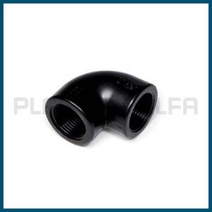 Gomito a 90° filettato femmina raccordi filettati Plastica Alfa