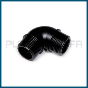 Gomito a 90 filettato maschio raccodi filettati Plastica Alfa