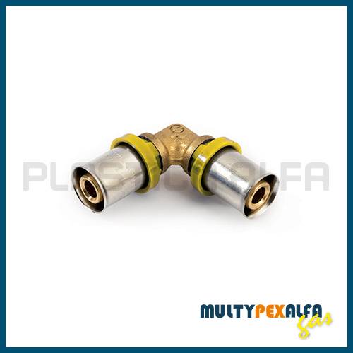 Elbow 90° gas multipexAlfa Plastica Alfa