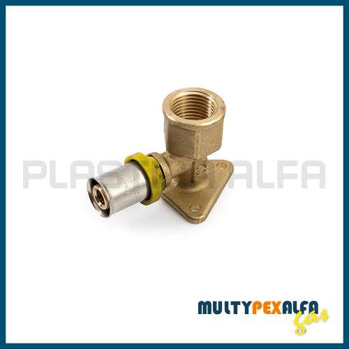 End elbow 90° gas multipexAlfa Plastica Alfa