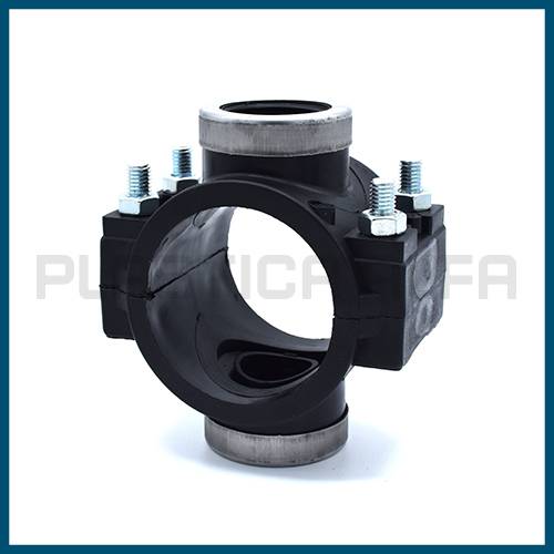 Presa a staffa doppia con anello di rinforzo prese a staffa Plastica Alfa