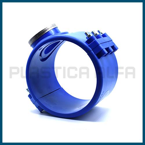 Presa a staffa in pollici con anello di rinforzo prese a staffa Plastica Alfa