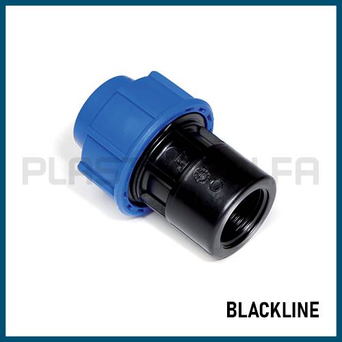 Raccordo femmina blackline Plastica Alfa