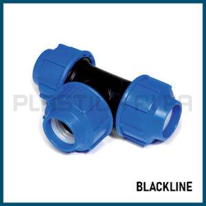 Tee a 90° Blackline Plastica Alfa