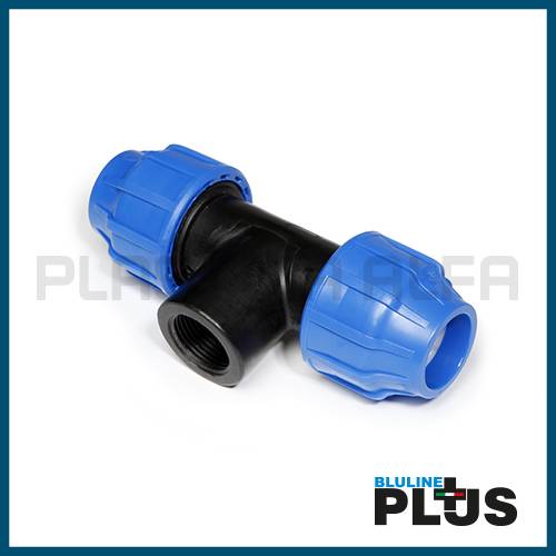 Tee a 90° filettata femmina bluline plus Plastica Alfa