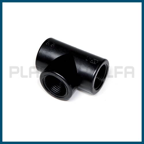 Tee 90° - female thread threaded fittings Plastica Alfa