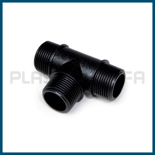 Tee 90° male thread threaded fittings Plastica Alfa
