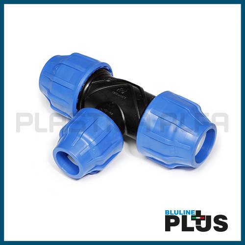 Tee a 90° ridotto bluline plus Plastica Alfa