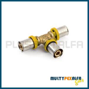 Tee a 90° a pressare multypexAlfa Plastica Alfa