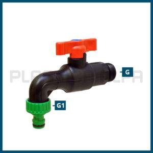rubinetto con attacco rapido con farfalla rubinetti Plastica Alfa