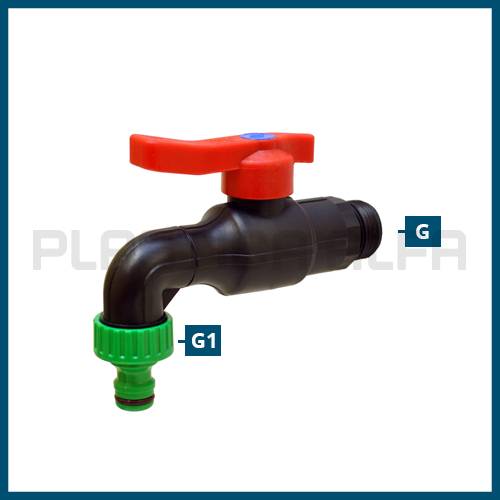rubinetto con attacco rapido con leva rubinetti Plastica Alfa