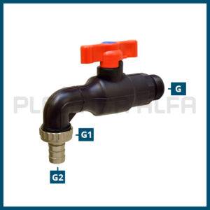 rubinetto con portagomma con farfalla rubinetti Plastica Alfa