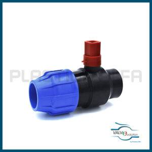Valvola a sfera a compressione filettata femmina con prolunga valvole a compressione valvevolution Plastica Alfa