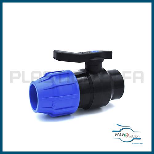 Valvola a sfera a compressione filettata femmina con valvole a compressione valvevolution Plastica Alfa
