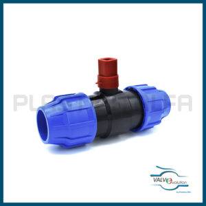 Valvola a sfera a compressione con prolunga valvole a compressione valvevolution Plastica Alfa