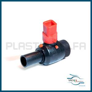 Valvola filettata femmina PEAD con prolunga valvole HDPE valvevolution Plastica Alfa