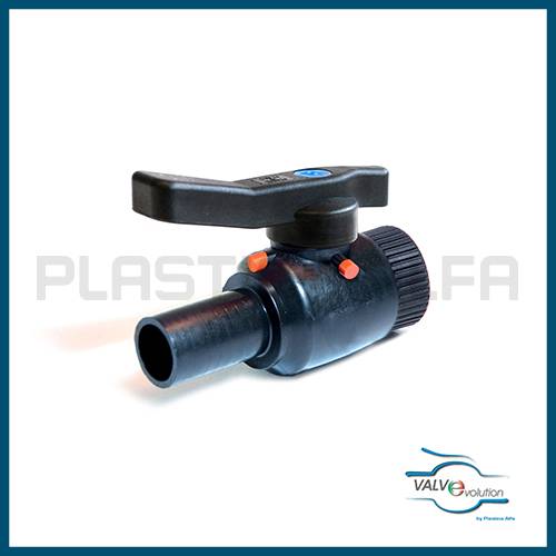 Valvola filettata femmina PEAD valvole HDPE valvevolution Plastica Alfa