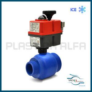 Valvola antigelo filettata M-F con motore elettrico valvole antigelo valvevolution Plastica Alfa