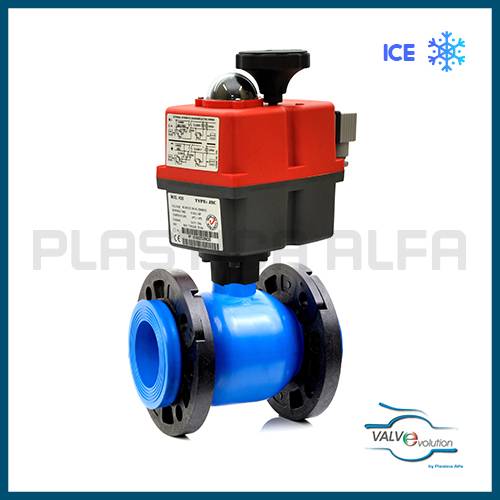 Valvola antigelo flangiata con motore elettrico valvole antigelo valvevolution Plastica Alfa