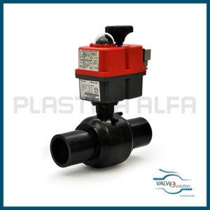 Valvola PEAD con motore elettrico valvole HDPE valvevolution Plastica Alfa