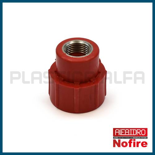 Adattatore femmina filettato femmina Nofire Plastica Alfa