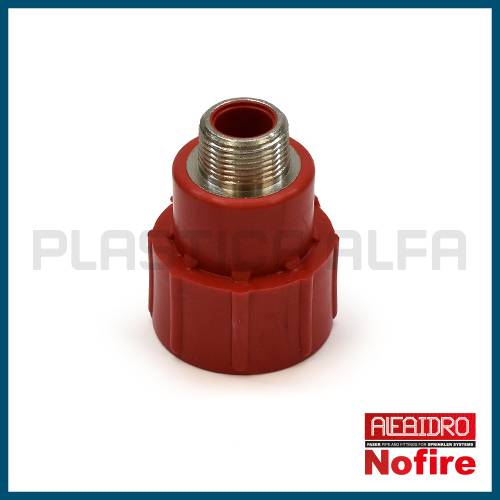 Adattatore femmina filettato maschio Nofire Plastica Alfa