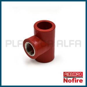 Derivazione T a 90° filettata femmina Nofire Plastica Alfa