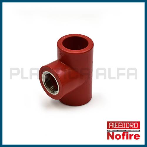 Derivazione T a 90° filettata femmina Nofire Plastica Alfa