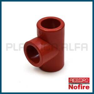Derivazione a T a 90° Nofire Plastica Alfa